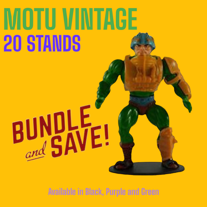 20 Masters of the Universe Display Vintage Stands - MOTU