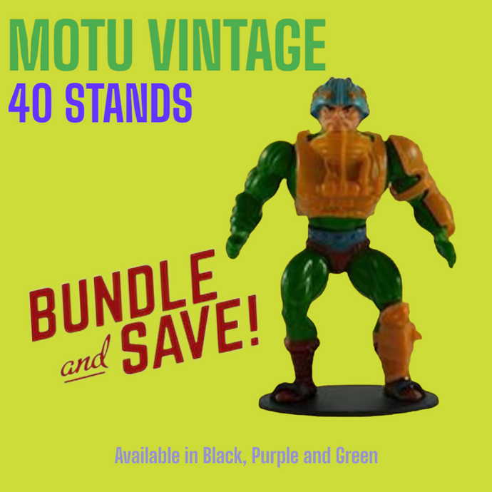 40 Masters of the Universe Display Vintage Stands - MOTU